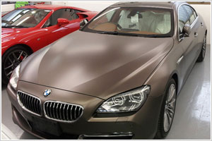 BMW640iのマットブラウン　マット塗装コーティング